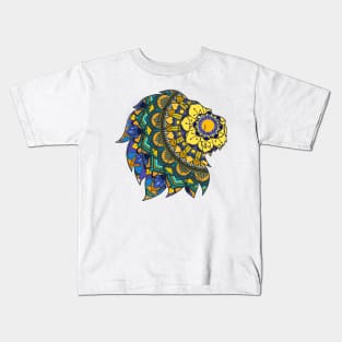 Mandala Lion Kids T-Shirt